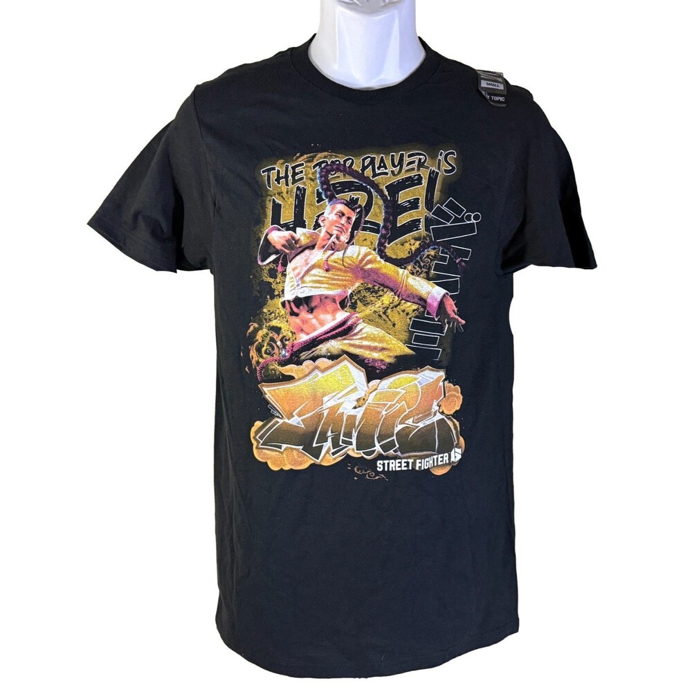 Street Fighter 6 Jamie Street Art T-Shirt‎ Black Small NWT